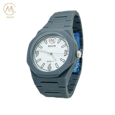 Newest Fashion Custom Logo Quartz Movement Rubber Strap Colourful Cartoon Wrist Watch