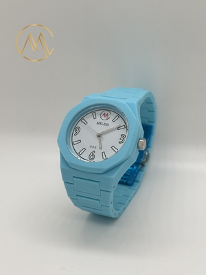 ML888-1 White Band Stainless Steel Strap Quartz Watch