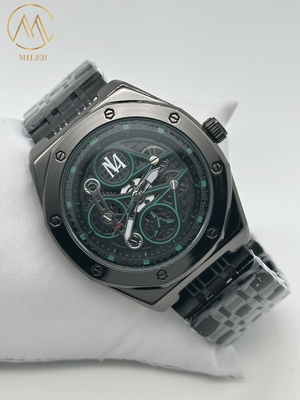 Hollowed Out Design Wrist Waterproof Quartz Movement Watch with Stainless Steel Strap