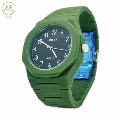 Factory Wholesale Quartz Movement Waterproof Resin Rubber Case Watches