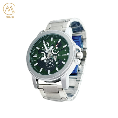 ML1112B Silver Stainless Steel Strap Watch with Mineral Dial