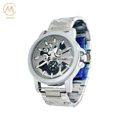 ML1112B Silver Stainless Steel Strap Watch with Mineral Dial