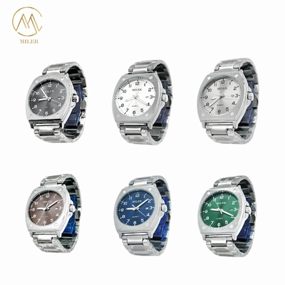 ML-1114 Analog Quartz Watch with Stainless Steel Display Type