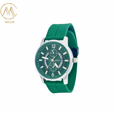 New Model Comfortable and Functional Silicone Strap Quartz Movement Watch