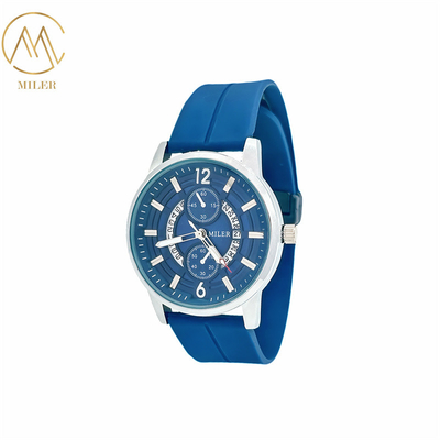New Model Comfortable and Functional Silicone Strap Quartz Movement Watch