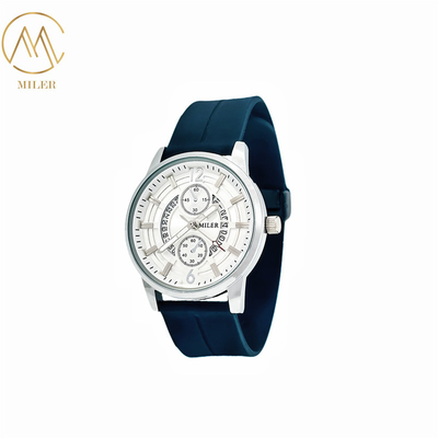 New Model Comfortable and Functional Silicone Strap Quartz Movement Watch