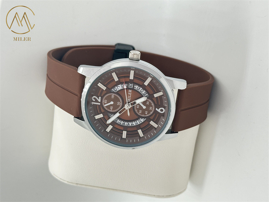Silicon Band Material Classic Mens Wrist Watches Sport Watch for Active Men
