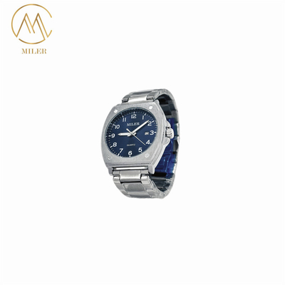 New Model 7 Colors Case Dial Quartz Watch with Stainless Steel Strap