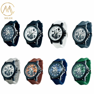 New Model Silicon Strap Watch with Quartz Movement and 30 Meters Water Resistance