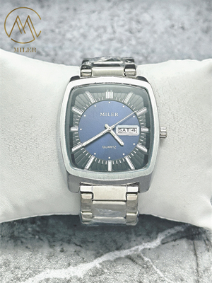 Men's Watch Luxury Quartz Movement Watch with Stainless Steel