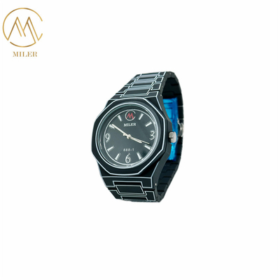 Classical Design Round Case Quartz Movement Wristwatch with Resin Strap for Kids