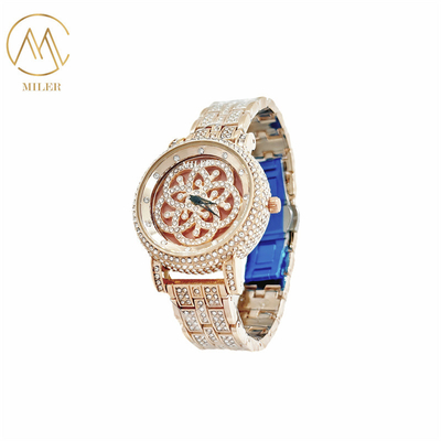 Attractive Beautiful Design Quartz Watch With Round Type Case Shape for Ladies