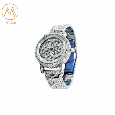 Attractive Beautiful Design Quartz Watch With Round Type Case Shape for Ladies