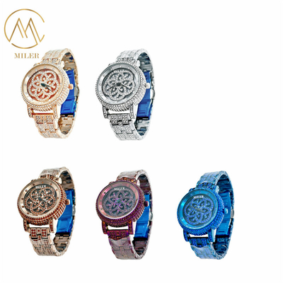Attractive Beautiful Design Quartz Watch With Round Type Case Shape for Ladies