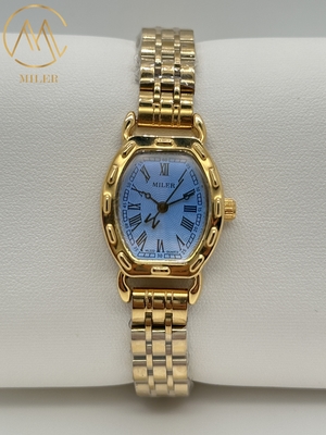 Logo Customized Oval Case Shaps Ml 222 Stainless Steel Strap Quartz Women Watch