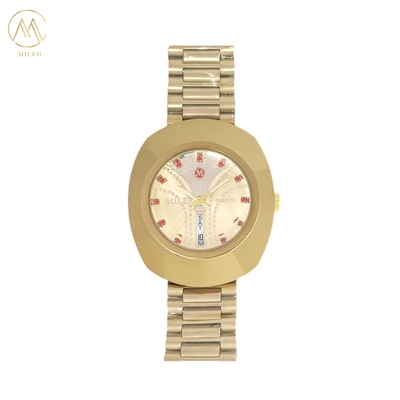 Multiple Colors Option Selle Gold Bezel Quartz Watch For Men