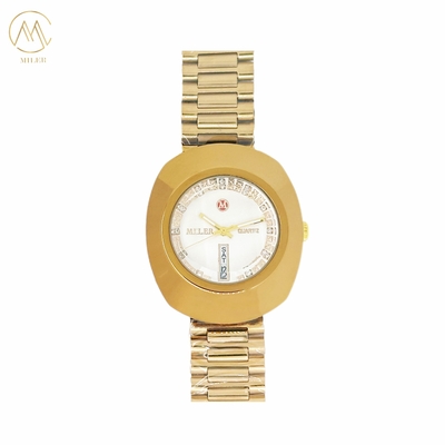 Multiple Colors Option Selle Gold Bezel Quartz Watch For Men