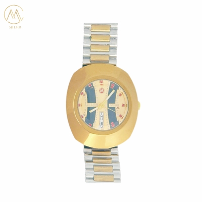 Multiple Colors Option Selle Gold Bezel Quartz Watch For Men