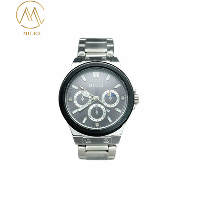 Quartz Wrist Watch with Mineral Glass Surface with Stainless Steel Strap