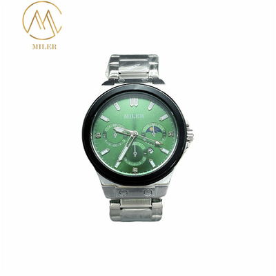 Quartz Wrist Watch with Mineral Glass Surface with Stainless Steel Strap