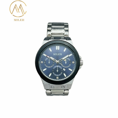 Quartz Wrist Watch with Mineral Glass Surface with Stainless Steel Strap