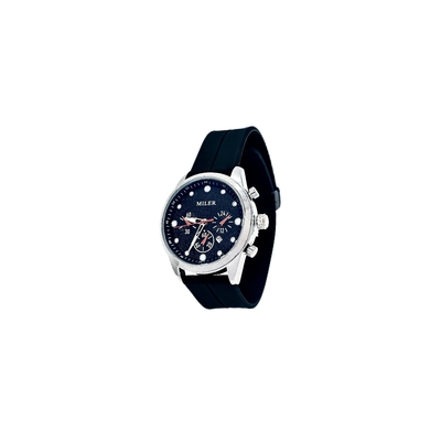 30ATM Waterproof Quartz Movement Wrist Watch Black / Green Blue Silicone Strap Option