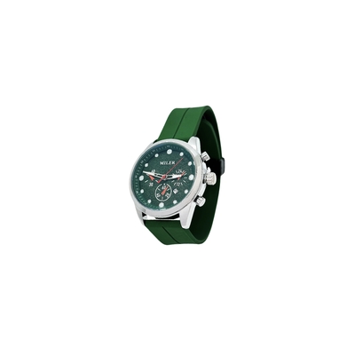 30ATM Waterproof Quartz Movement Wrist Watch Black / Green Blue Silicone Strap Option