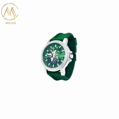 Beautiful Noble Quartz Watches Classical Design Men Watches with Silicone Strap