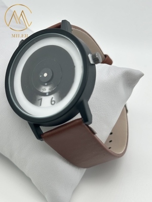 Leather Strap Waterproof Quartz Movement Kids Wrist Watch with Colors Option