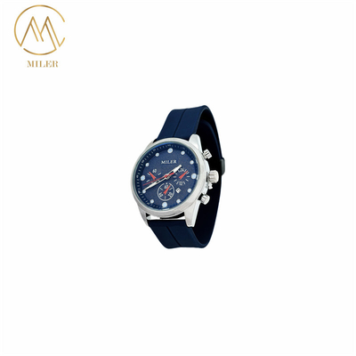 Factory Custom Logo Luxury Quartz Silicone Sport Strap Wrist Watch