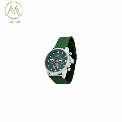 Factory Custom Logo Luxury Quartz Silicone Sport Strap Wrist Watch