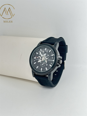 Dial Classic Mens Wrist Watches Luxury Sports Wrist Watches Silicone Band