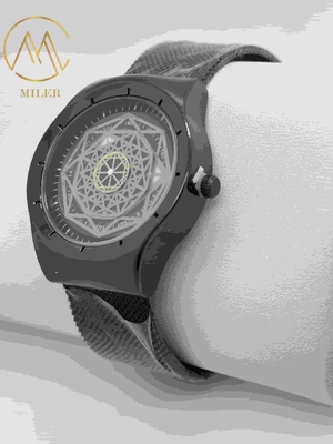 Stainless Steel Strap Watch with Water Resistance 30 Meters for Men and Women