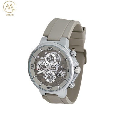 Customizable Quartz Wrist Watch with Hook Buckle and Workable OEM LOGO