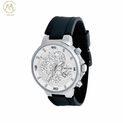 Customizable Quartz Wrist Watch with Hook Buckle and Workable OEM LOGO