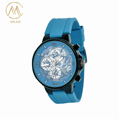 Men And Women's Quartz Wrist Watch with Black and Silver Bezel Option