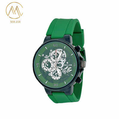 Men And Women's Quartz Wrist Watch with Black and Silver Bezel Option
