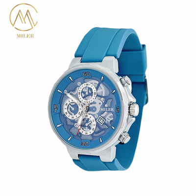 Men And Women's Quartz Wrist Watch with Black and Silver Bezel Option