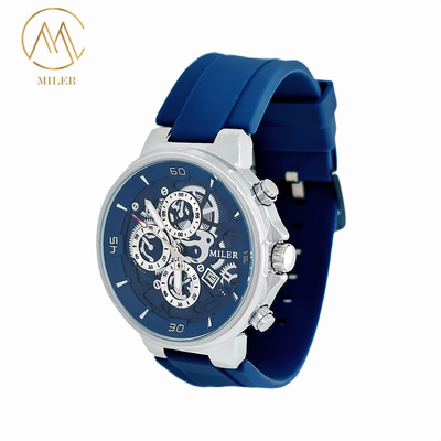 Men And Women's Quartz Wrist Watch with Black and Silver Bezel Option
