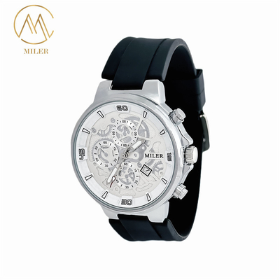 Men And Women's Quartz Wrist Watch with Black and Silver Bezel Option