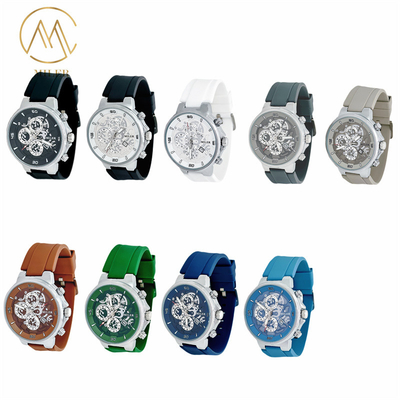 Men And Women's Quartz Wrist Watch with Black and Silver Bezel Option
