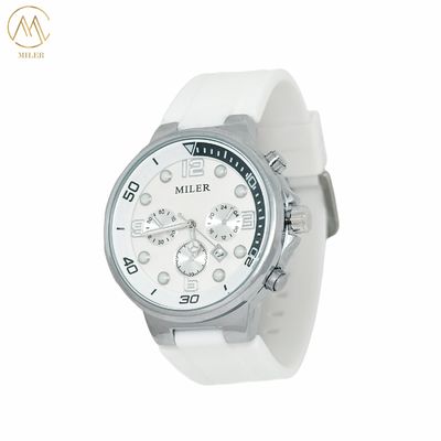 Hot Sale Custom Logo Quartz Sports Quartz Wrist Watch with Silicone Strap