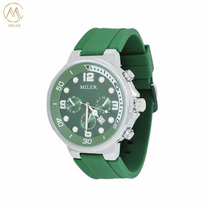 Hot Sale Custom Logo Quartz Sports Quartz Wrist Watch with Silicone Strap
