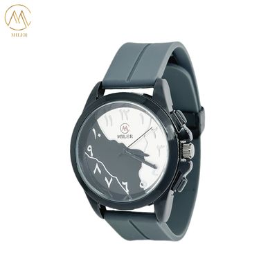 Creative Arabic Numeral Dial Quartz Waterproof Wristwatch for High School Students′ Exams