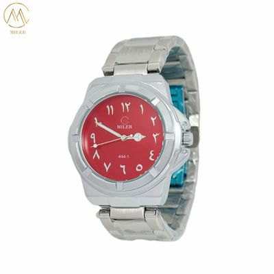 Silver Bezel Color Modern Stylish Quartz Wrist Watch with Sleek Design and Quartz Movement