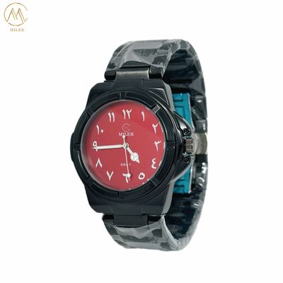 Customized LOGO Quartz Wrist Watch for ODM LOGO Acceptance in Silver / Black / Golden Bezel Color