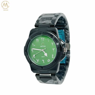 Customized LOGO Quartz Wrist Watch for ODM LOGO Acceptance in Silver / Black / Golden Bezel Color
