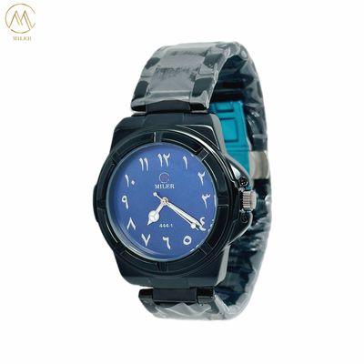 Customized LOGO Quartz Wrist Watch for ODM LOGO Acceptance in Silver / Black / Golden Bezel Color