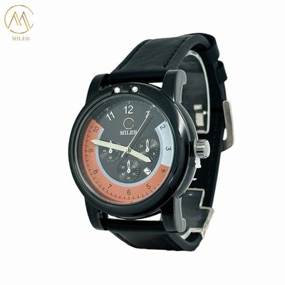 Factory Direct Sale Black Bezel Digital Tape Moon Phase Quartz Wrist Watches