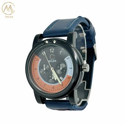 Factory Direct Sale Black Bezel Digital Tape Moon Phase Quartz Wrist Watches